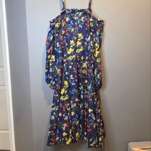Dress the Population Dream Floral Embroidered Cotton Sundress Sz XS